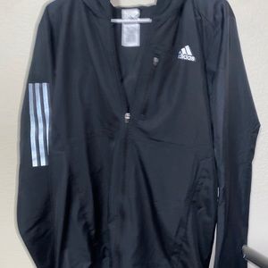 Black Adidas Windbreaker